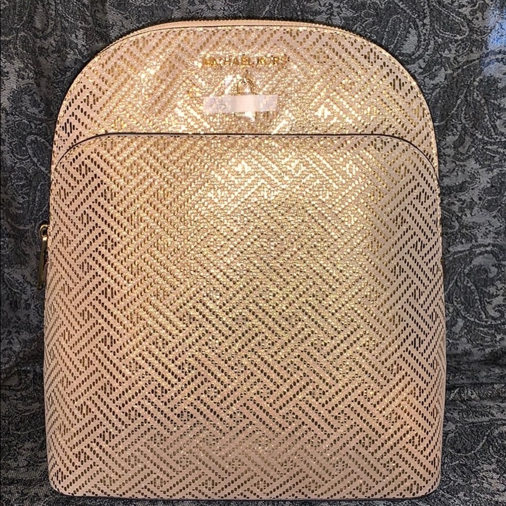Michael Kors Gold metallic backpack